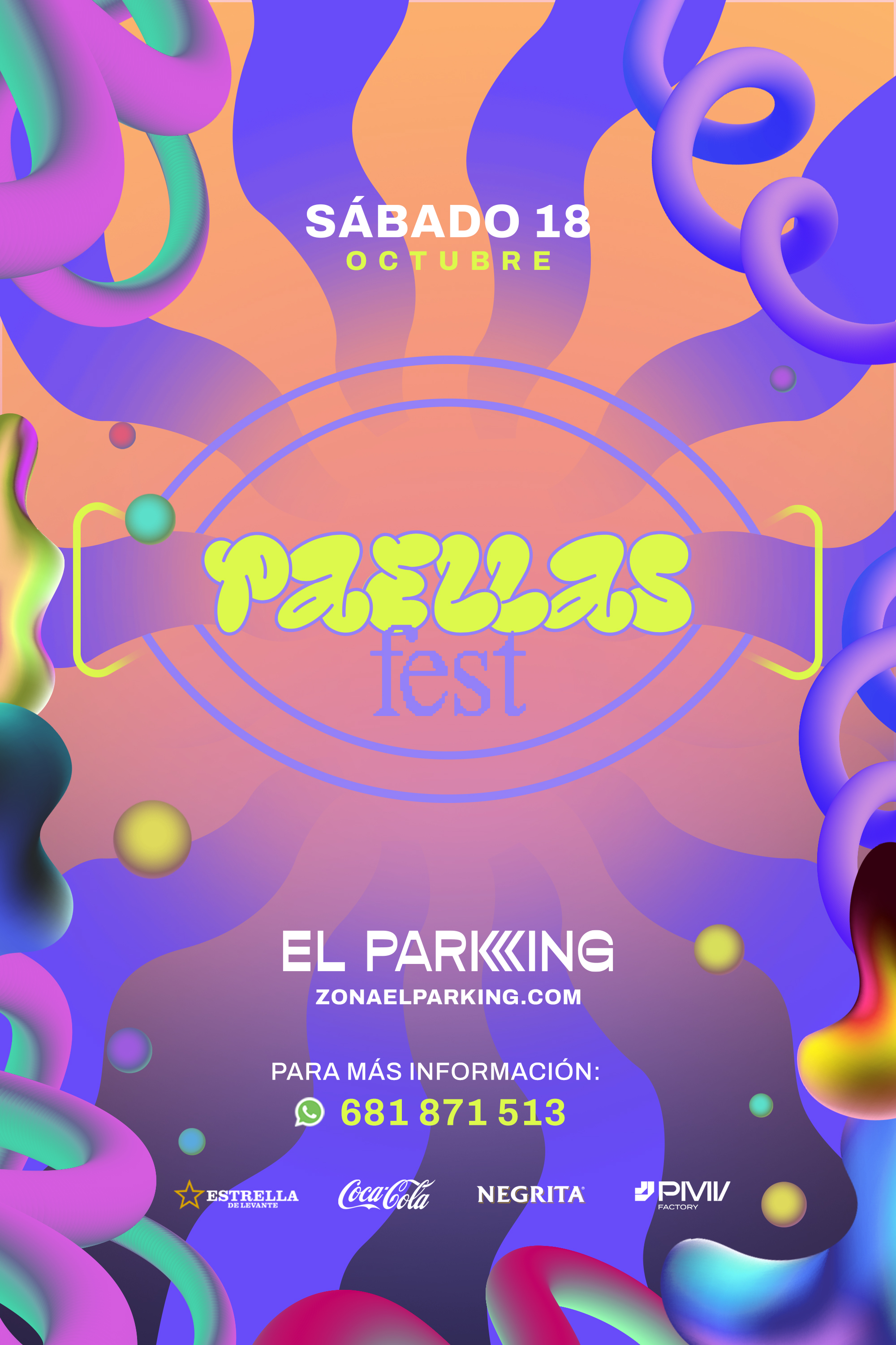 RESERVA DE UNA PARCELA PAELLAS 18 DE OCTUBRE